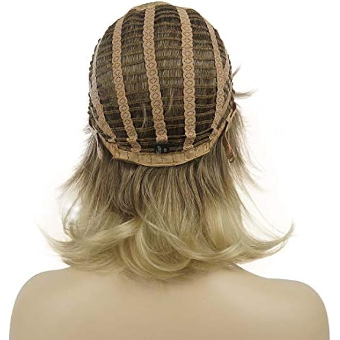 DILLARDS Lydell Synthetic Medium Length Straight Wig With Neat Bang Cosplay Wigs For Women Golden Blonde - Image 1